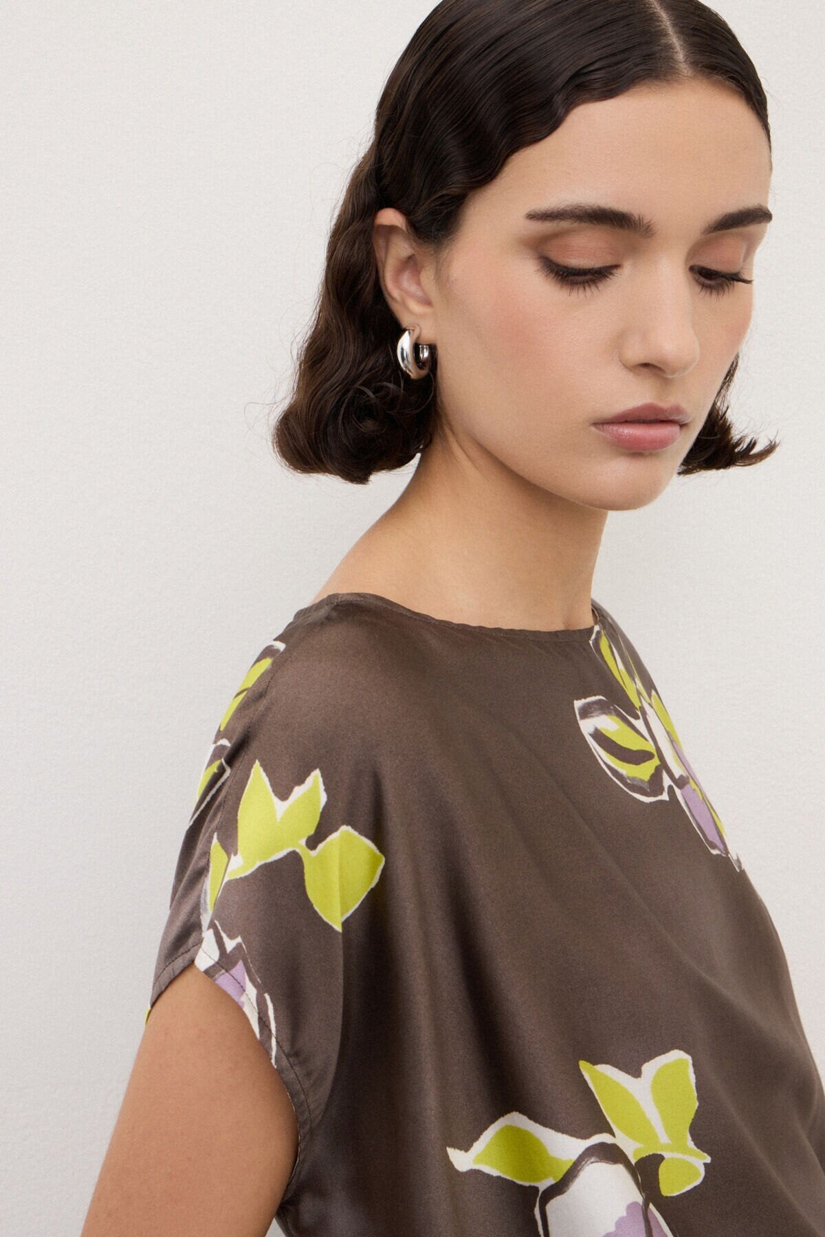 Ottod'Ame Blusa boxy con stampa floreale mod DC5279 PE26 Ottod'Ame