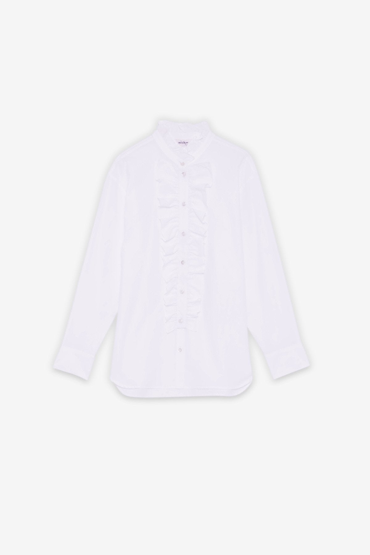Ottod'Ame Camicia in cotone con volant DC5324 AI26 Ottod'Ame