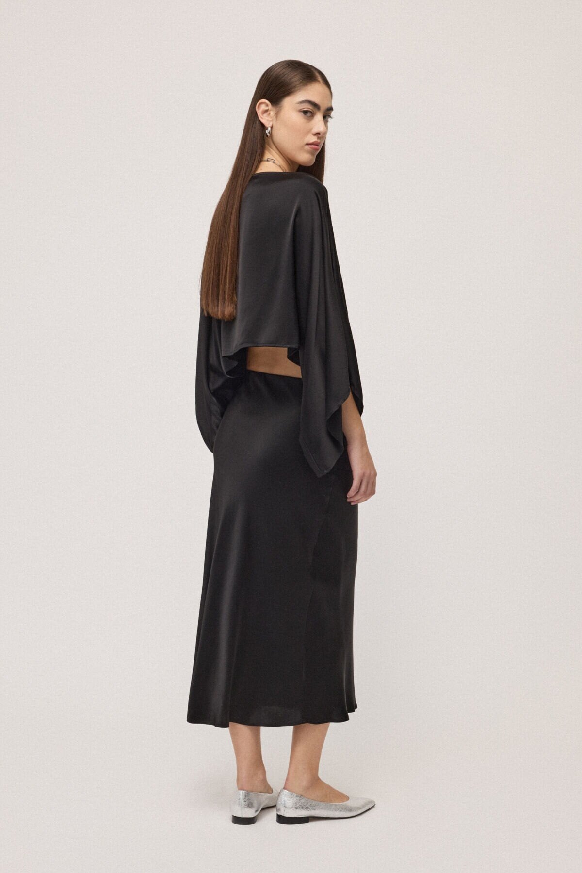 Ottod'Ame Gonna midi in raso di viscosa DK9294 PE26 Ottod'Ame