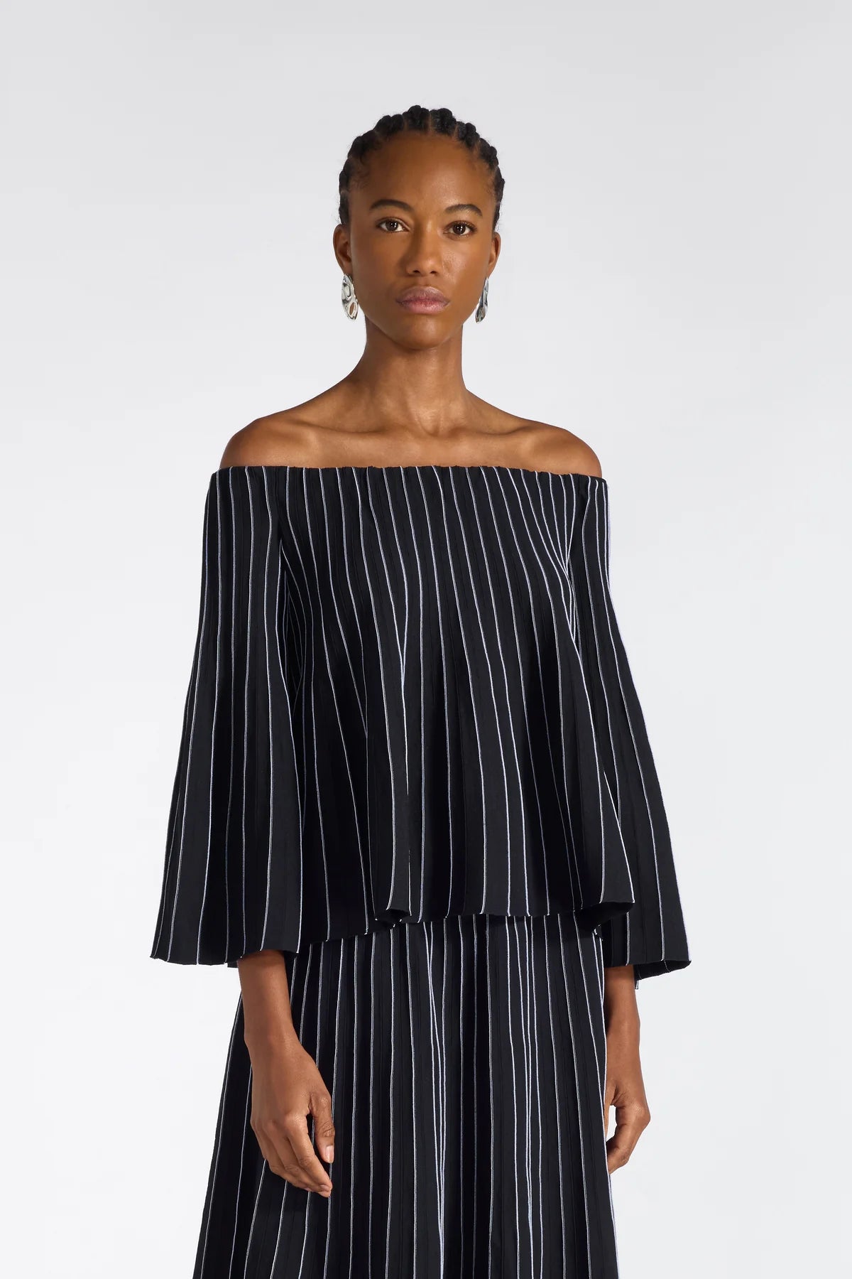 Liviana Conti Maglia plissè bicolore Dolfina mod F6SG22 PE26 Liviana Conti