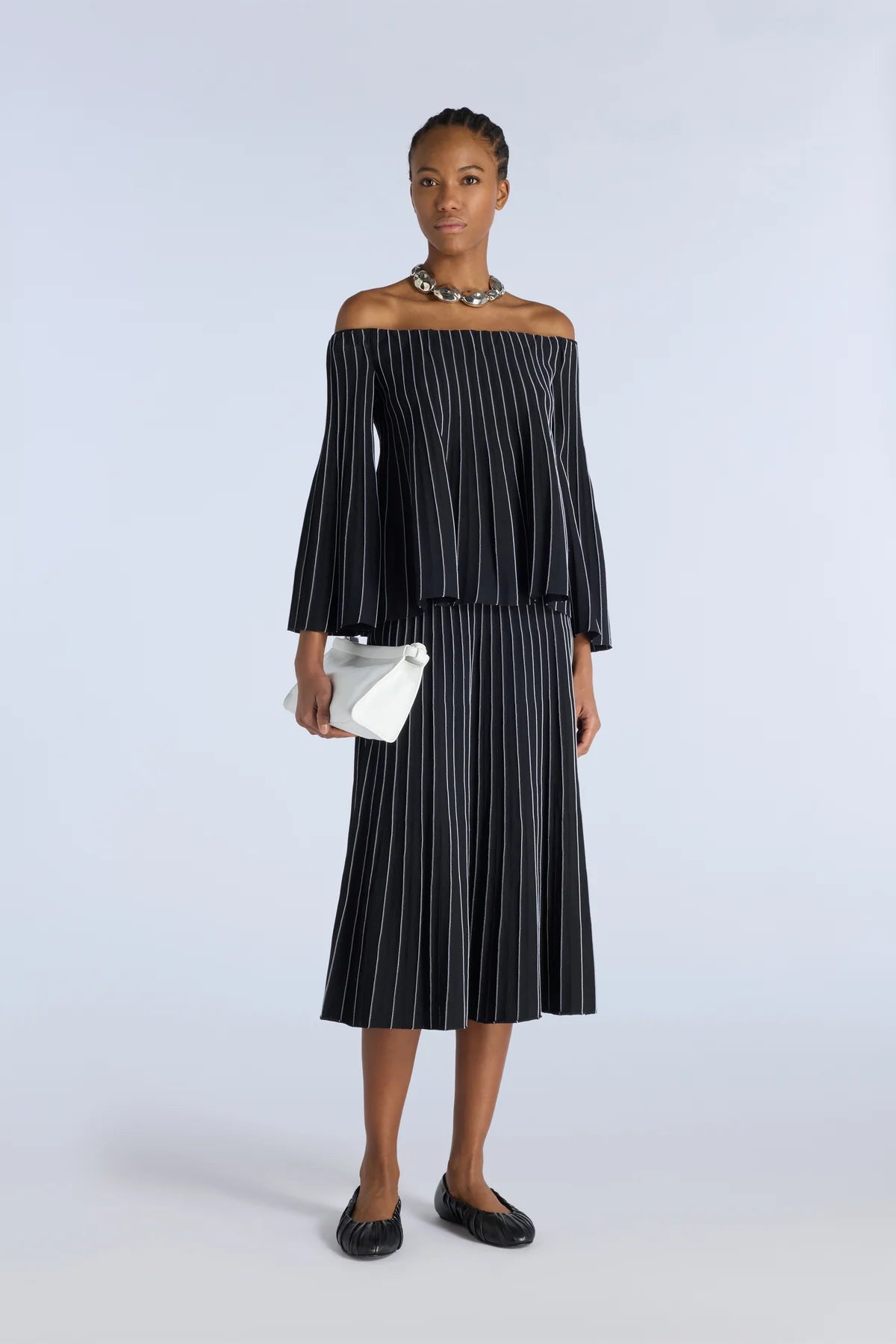 Liviana Conti Maglia plissè bicolore Dolfina mod F6SG22 PE26 Liviana Conti