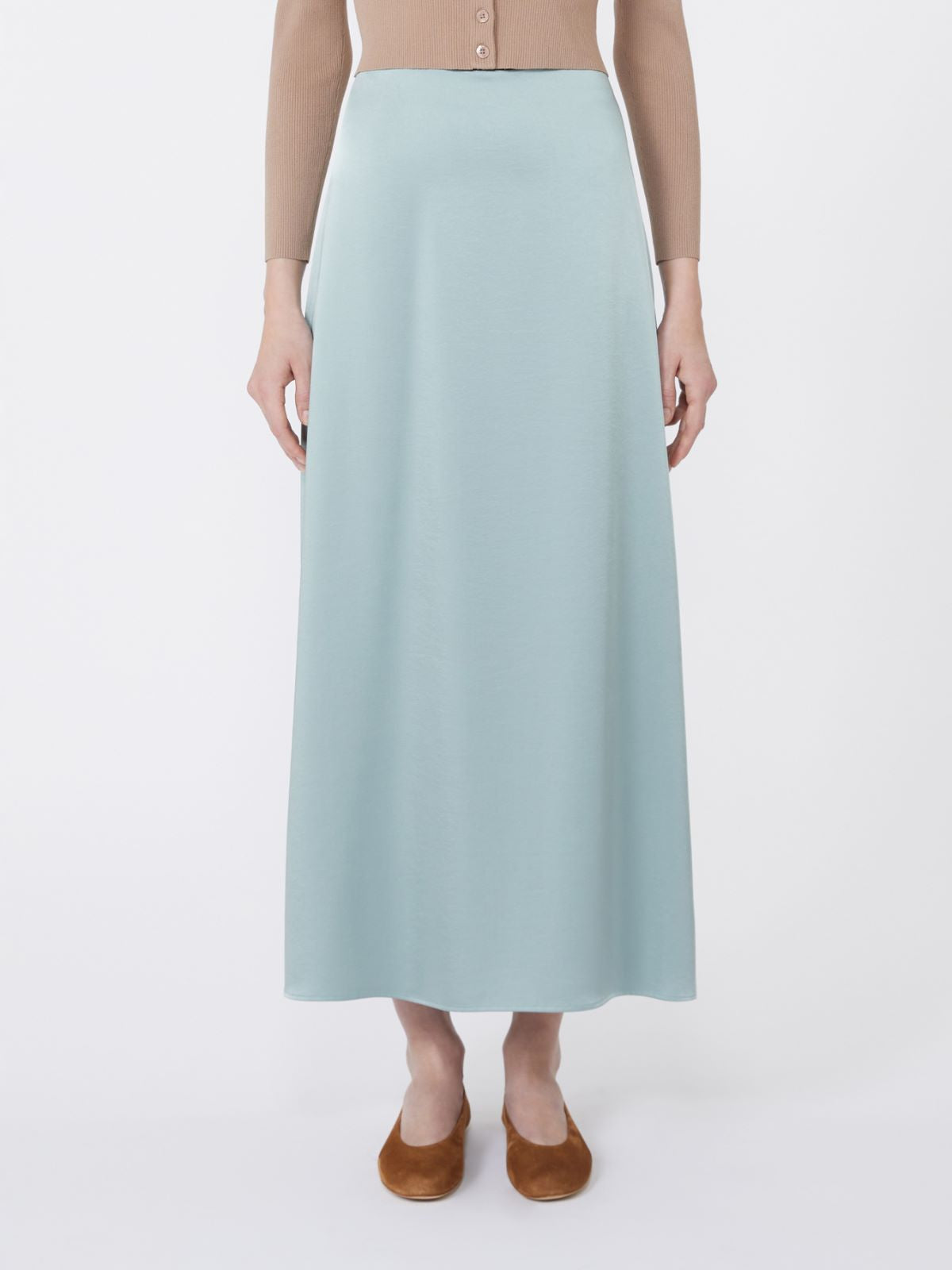 Weekend Max Mara Gonna longuette in raso Angelo AI25 image 5