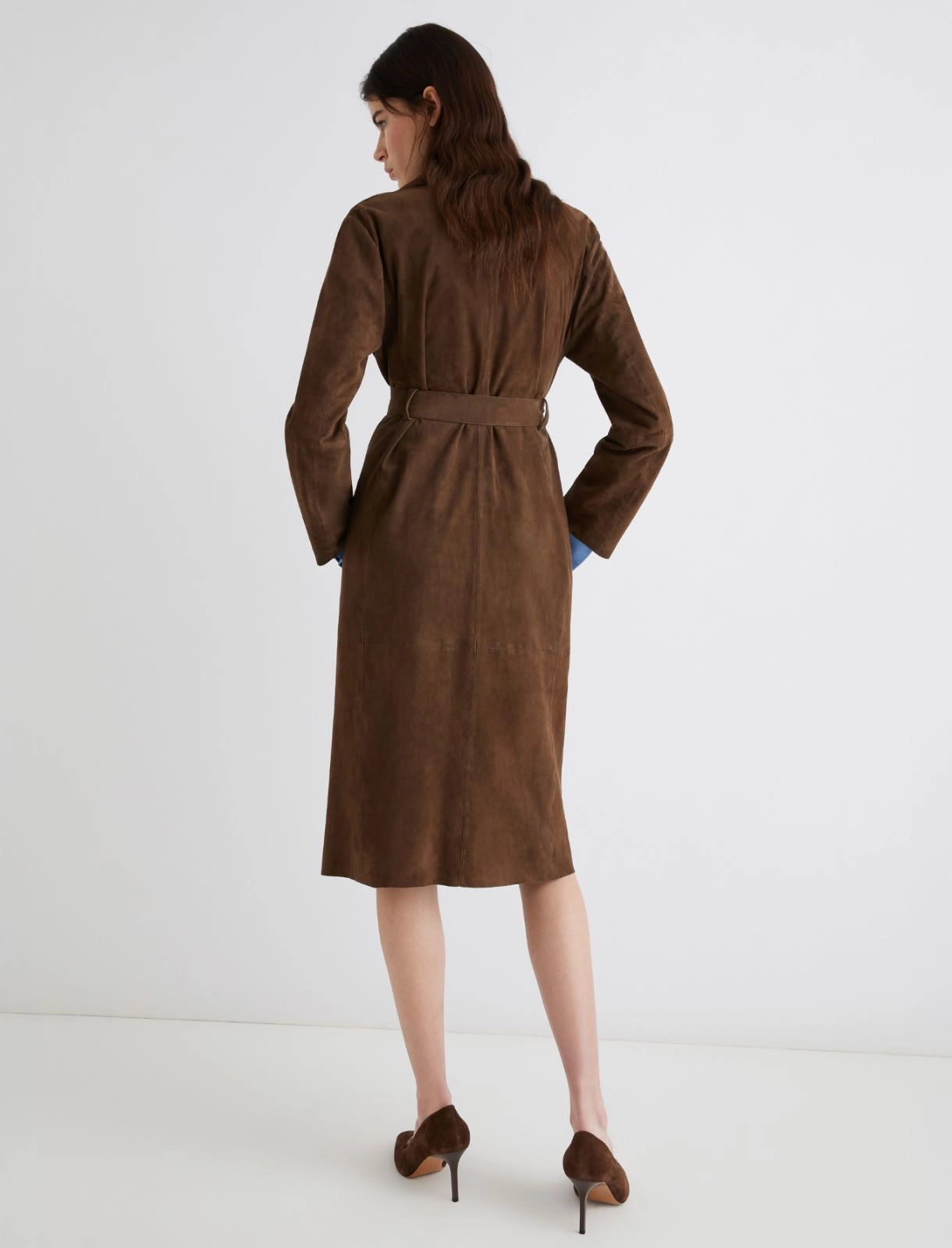 Marella Trench in suede marrone Edel  AI25