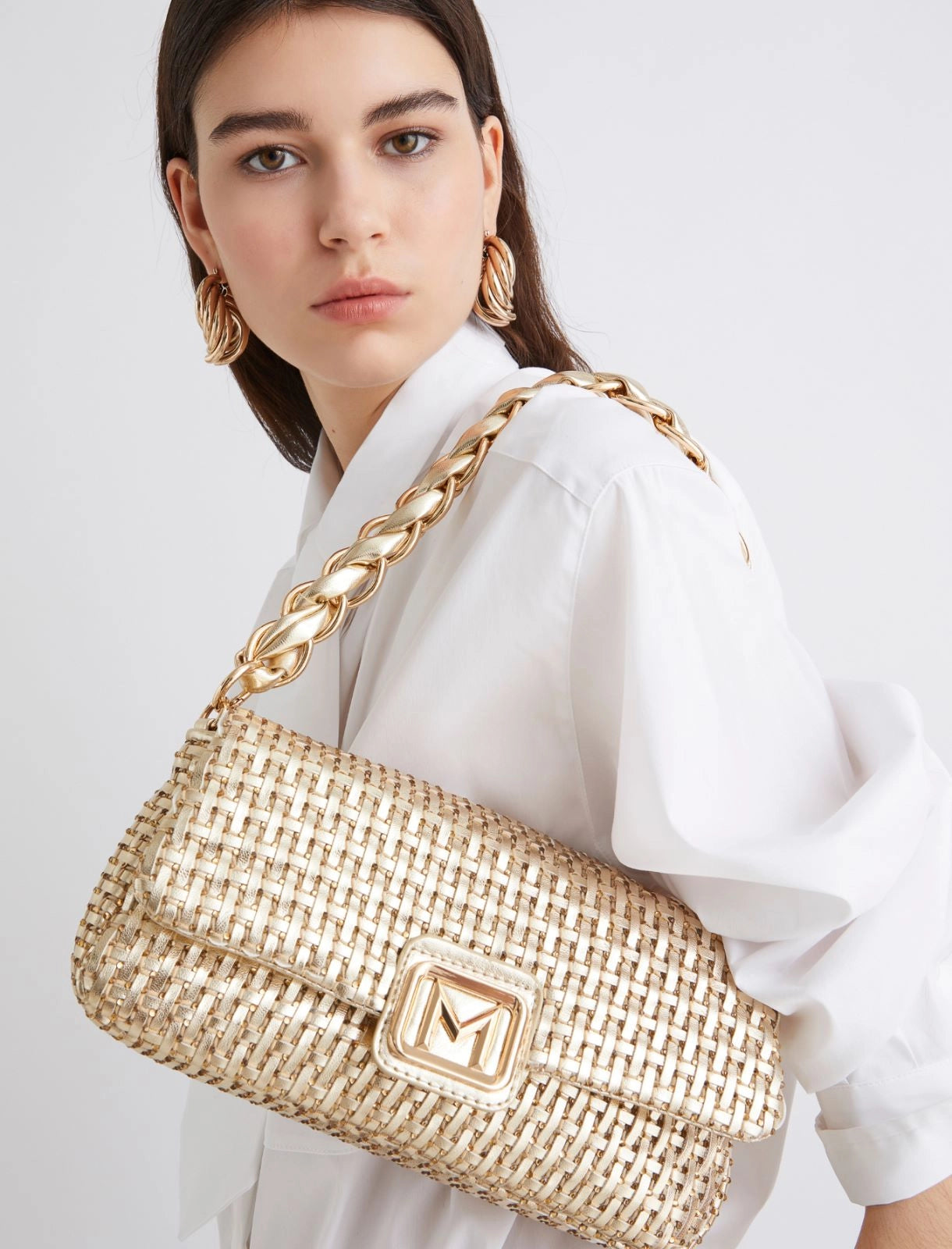 Marella Borsa medium con intreccio e strass Emily1 AI25
