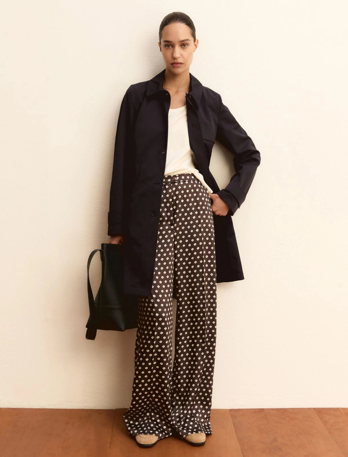 Emme Marella Pantalone in twill stamlato EMMBaobab PE26 Emme Marella