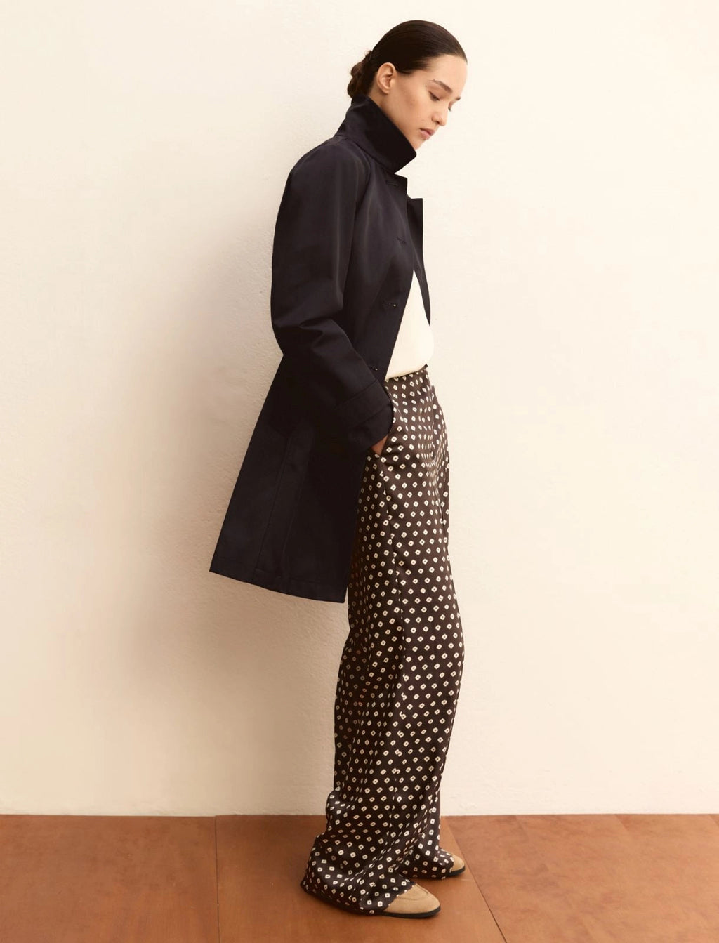 Emme Marella Pantalone in twill stamlato EMMBaobab PE26 Emme Marella