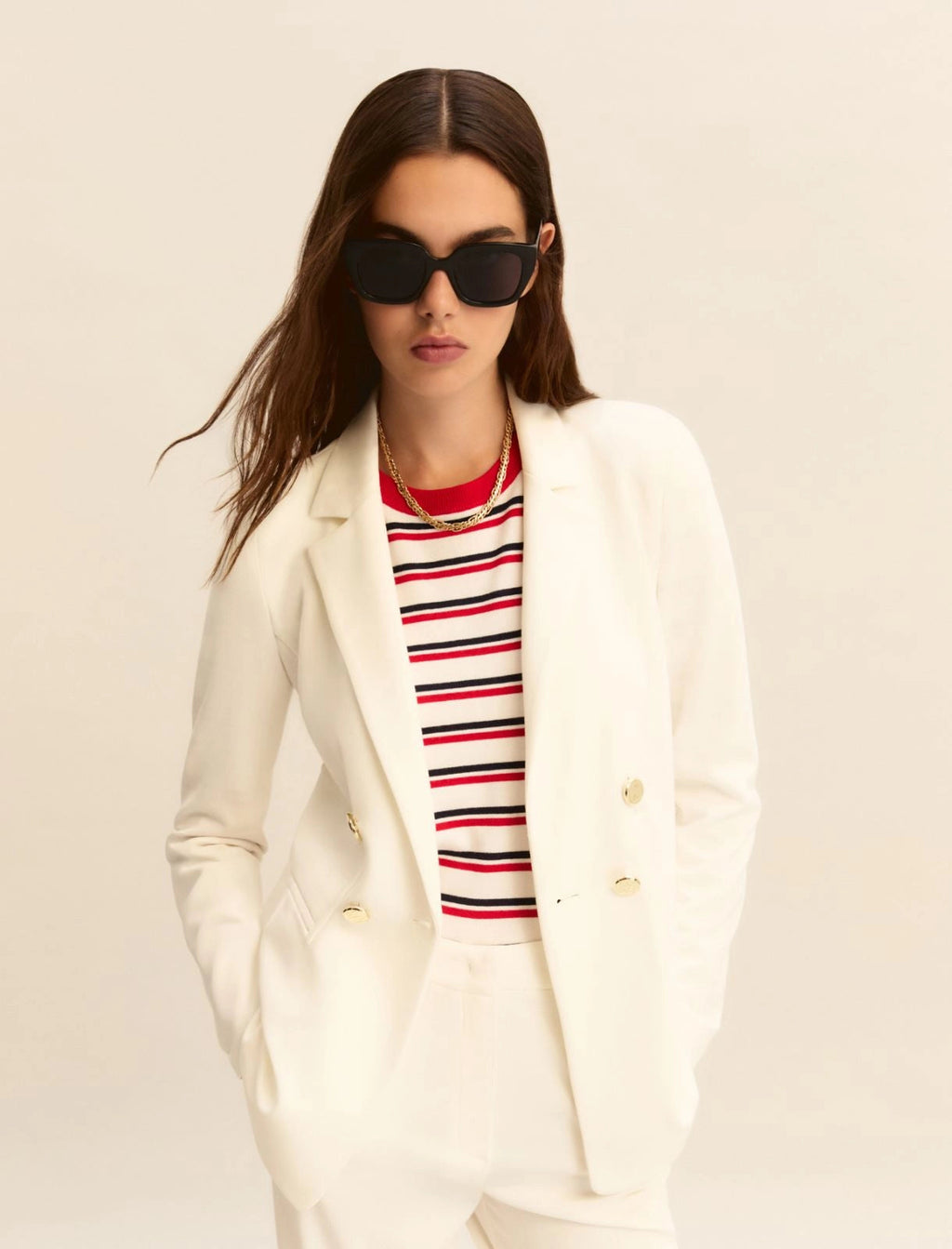 Emme Marella Giacca doppiopetto in jersey stretch EMMEgoista PE26 Emme Marella