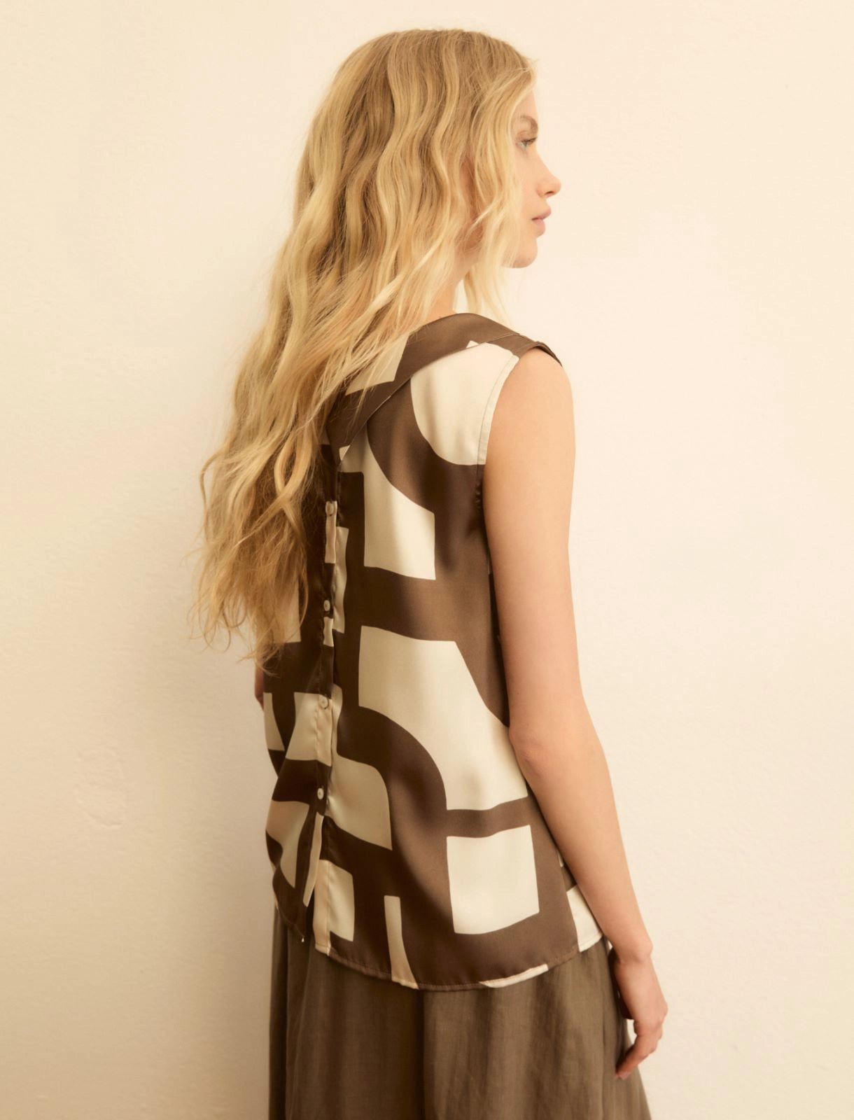 Emme Marella Top smanicato in twill EMMGommoso PE26 Emme Marella