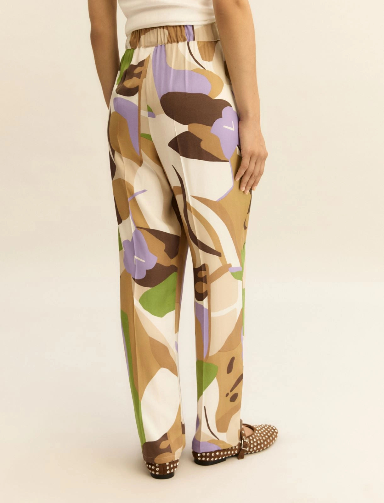 Emme Marella Jogger in twill stampato EMMOsso PE26 Emme Marella