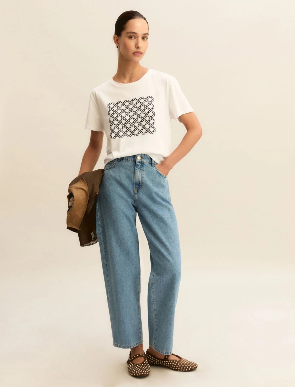 Emme Marella T-shirt con stampa EMMRacconto  PE26 Emme Marella