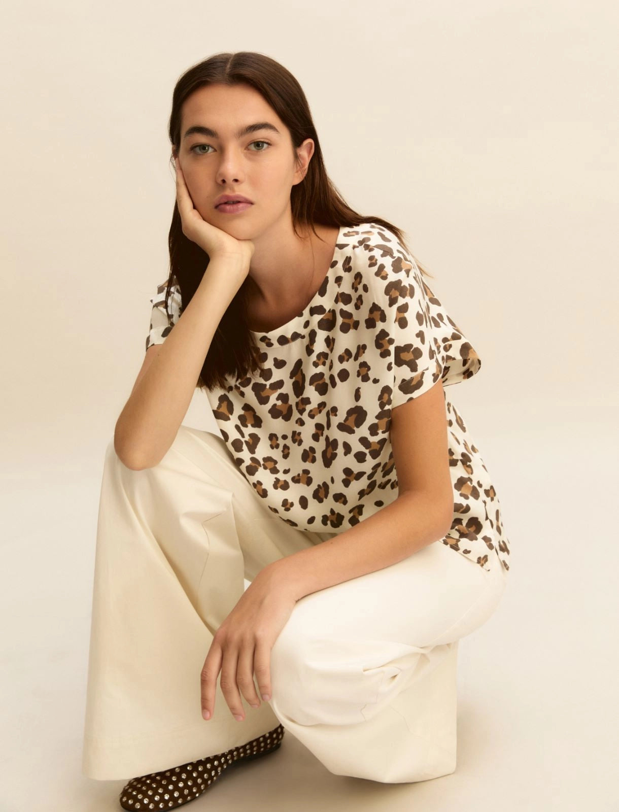 Emme Marella T-shirt in twill stampato EMMRane PE26 Emme Marella