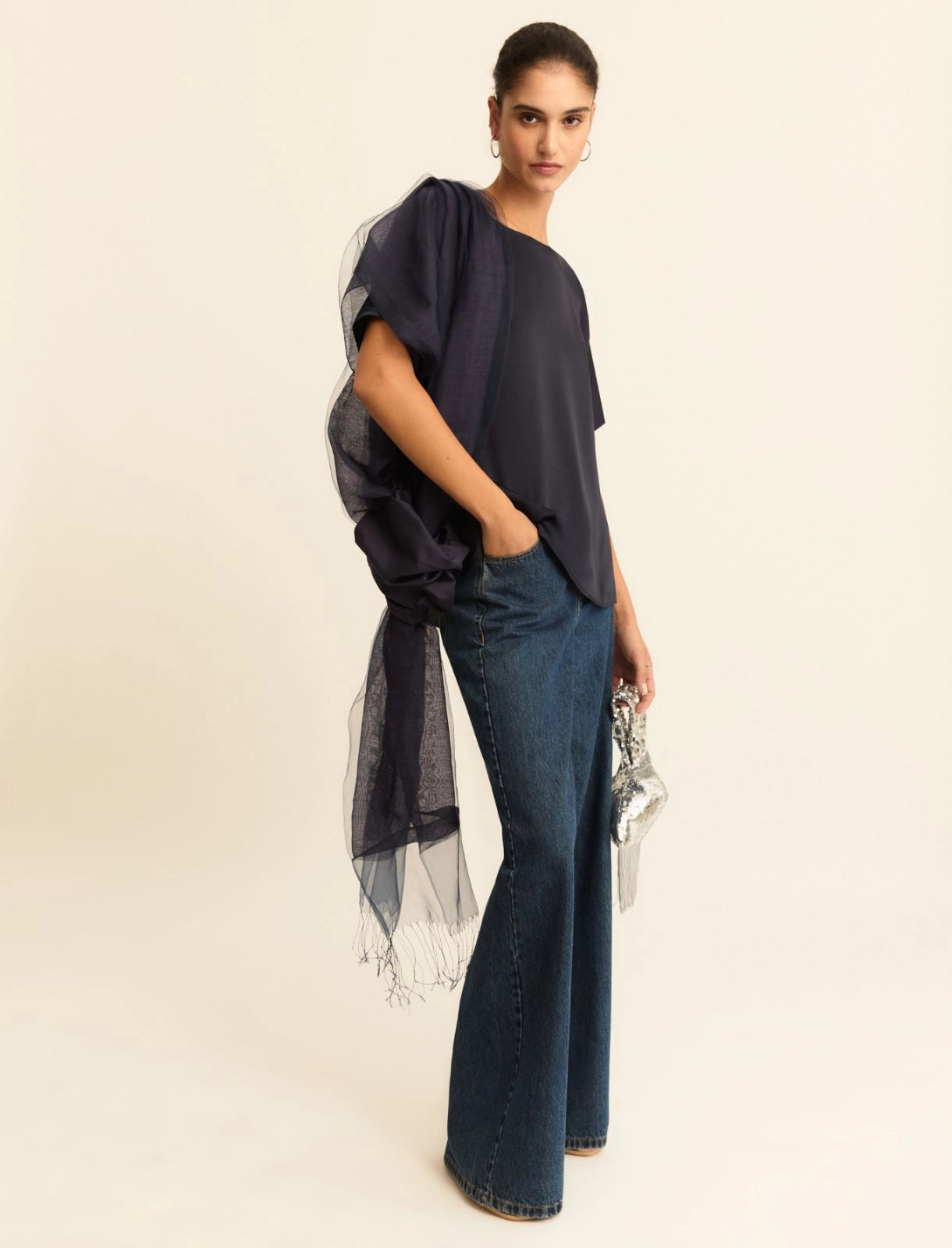 Emme Marella T-shirt over in raso EMMRanghi PE26 Emme Marella