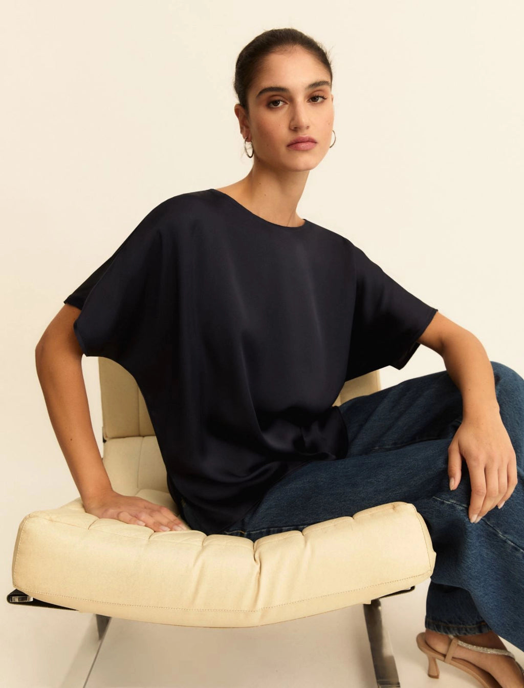 Emme Marella T-shirt over in raso EMMRanghi PE26 Emme Marella