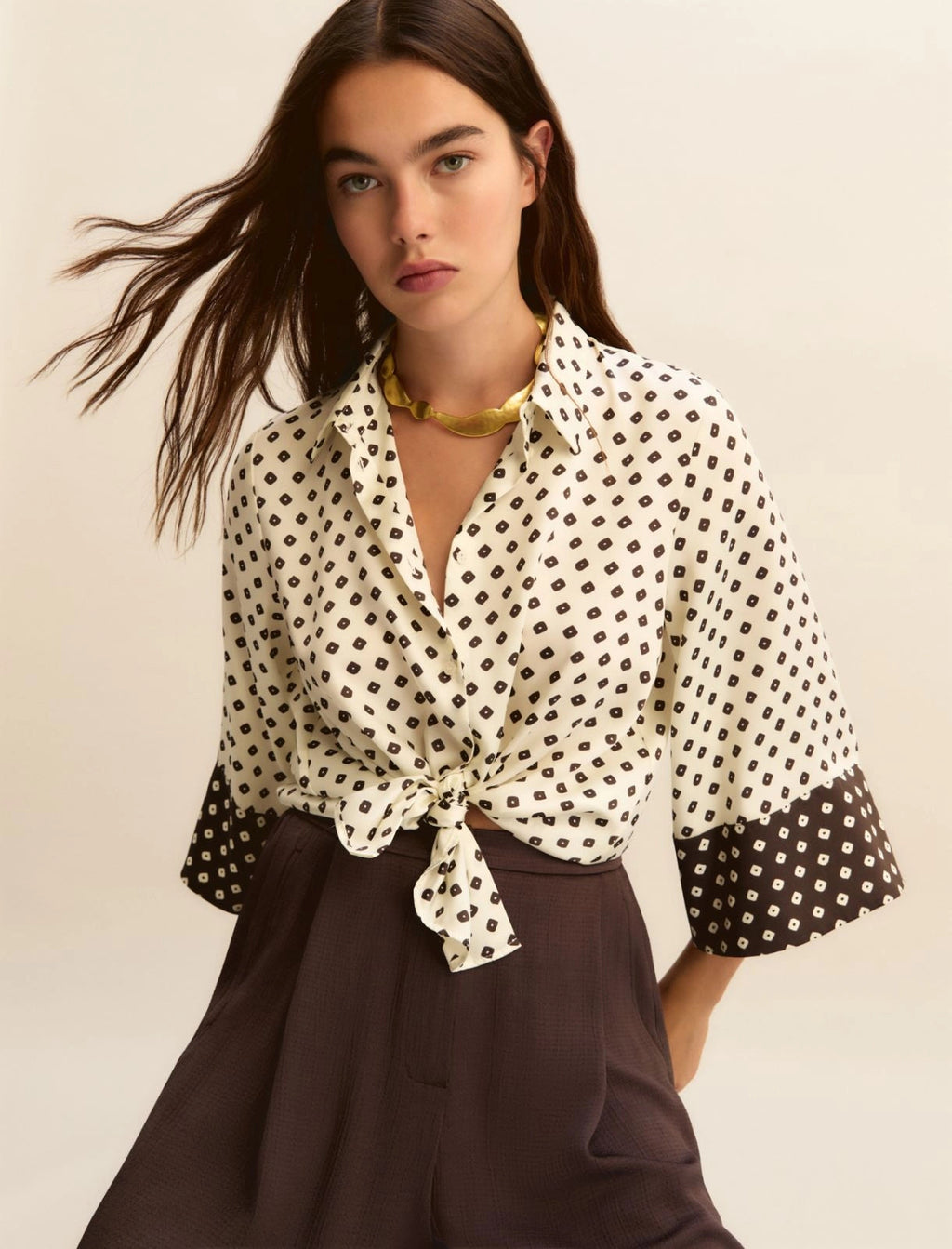 Emme Marella Camicia in twill stampato EMMSevero PE26 Emme Marella