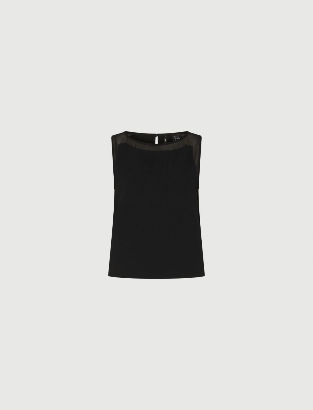 Marella ART. 365 Top smanicato in envers satin Garden AI25