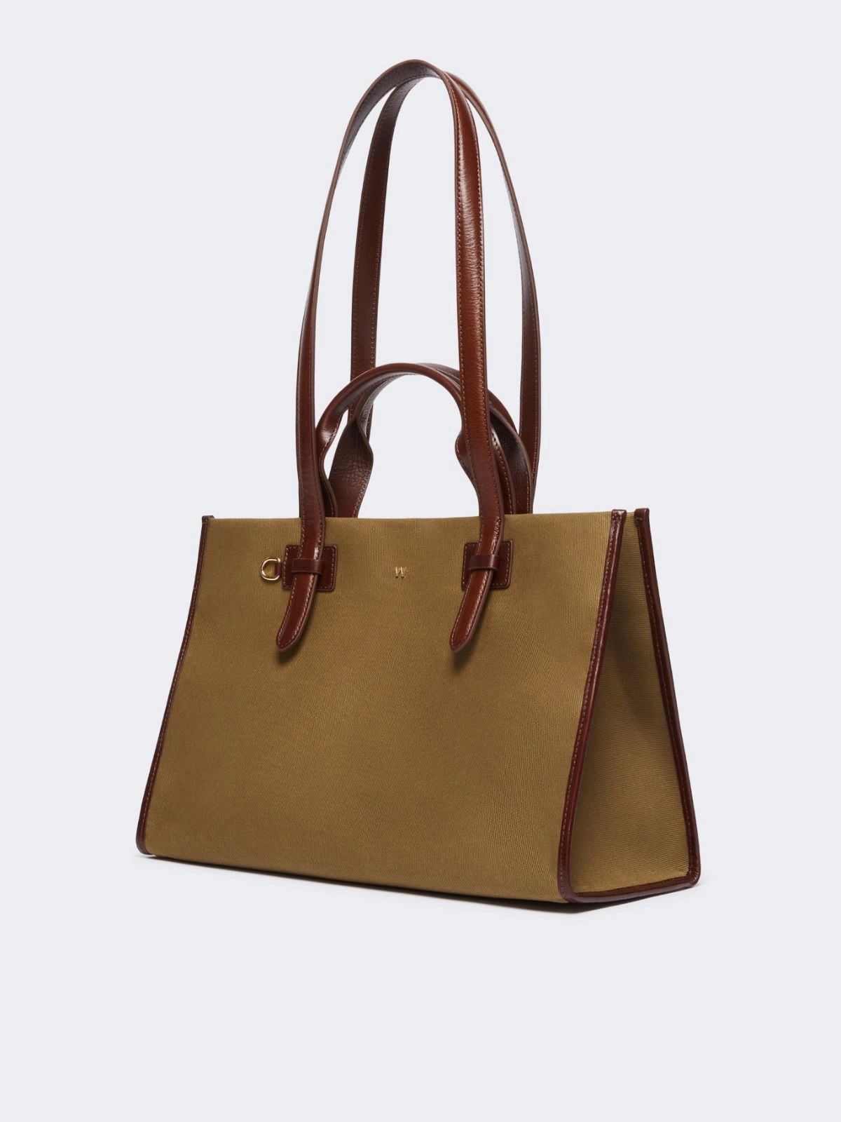 Weekend Max Mara Shopping bag in cotone e pelle Gianna AI25
