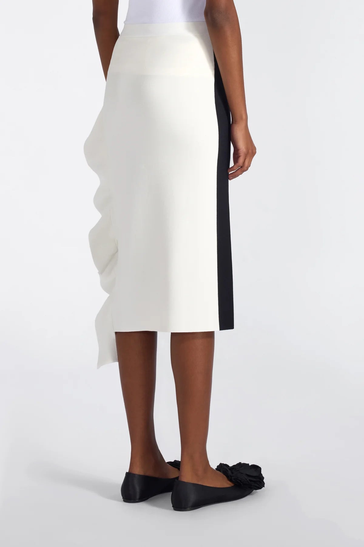 Liviana Conti Gonna midi patchwork con motivi rouches Gillian mod F6SA55 PE26 Liviana Conti