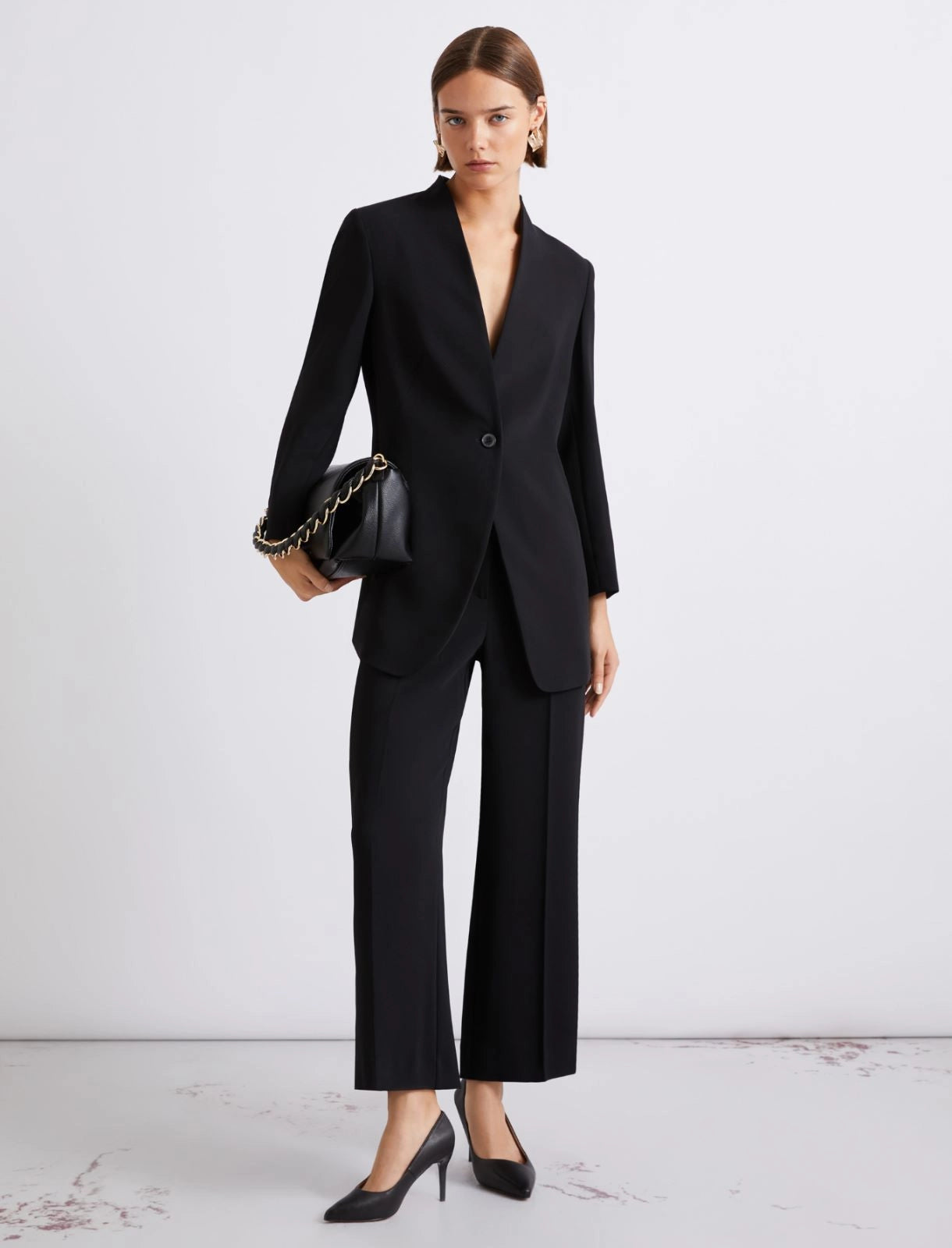 Marella ART. 365 Pantalone in envers satin, nero Grace PE26 Marella Art 365