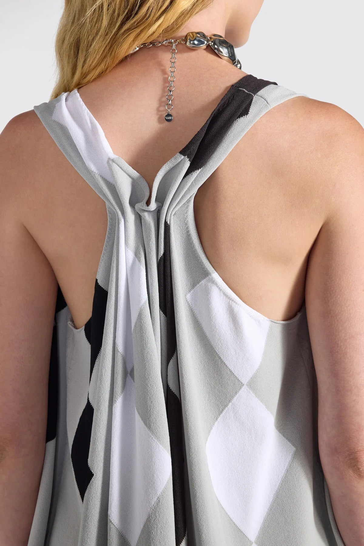 Liviana Conti Top con disegni rombi in viscosa Guia mod F6SA58 PE26 Liviana Conti