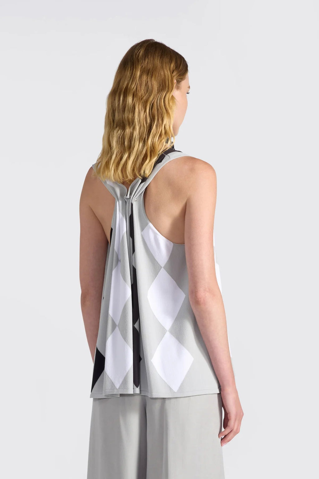 Liviana Conti Top con disegni rombi in viscosa Guia mod F6SA58 PE26 Liviana Conti