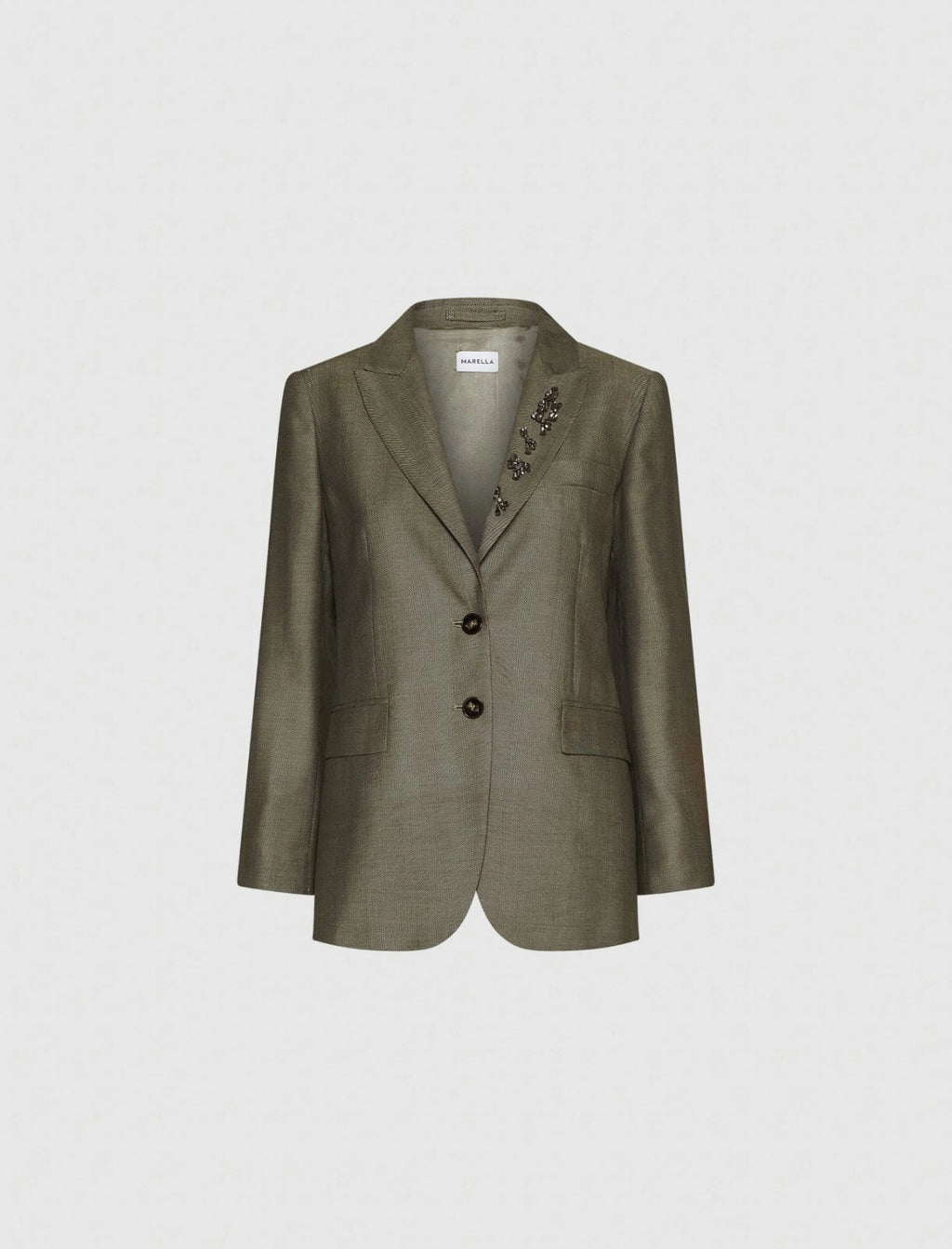 Marella Giacca in saglia fluida con cristalli Impact  AI25