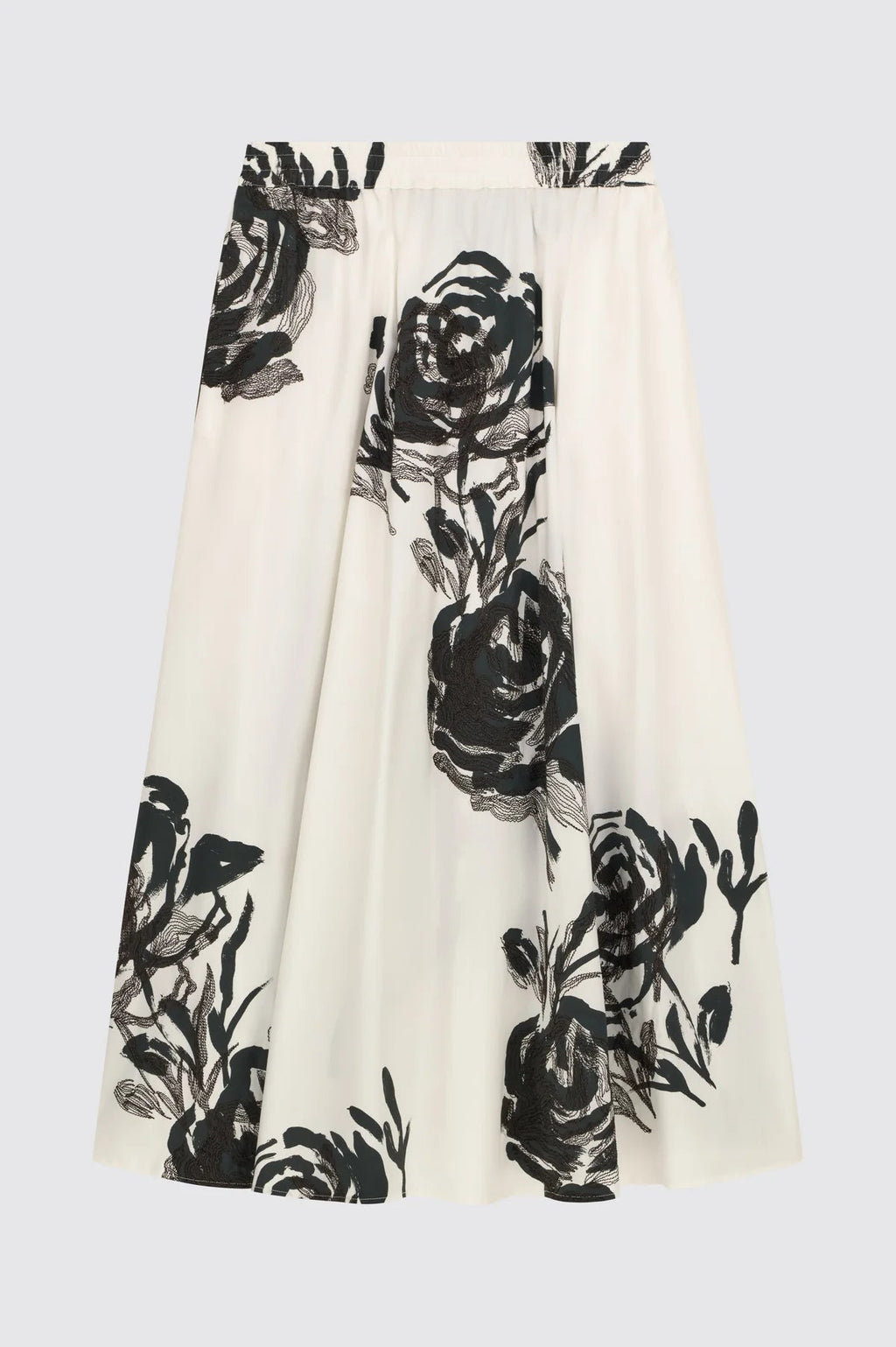 Liviana Conti Gonna midi con stampa fiore e ricamo Indira mod. F6SU73 PE26 Liviana Conti