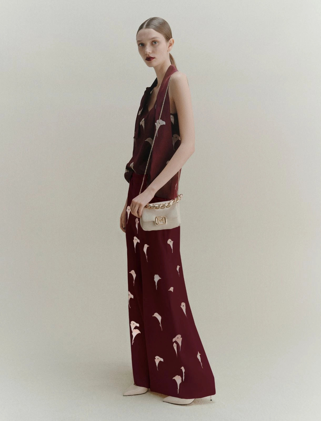 Marella Pantalone wide leg in voile Iva AI25