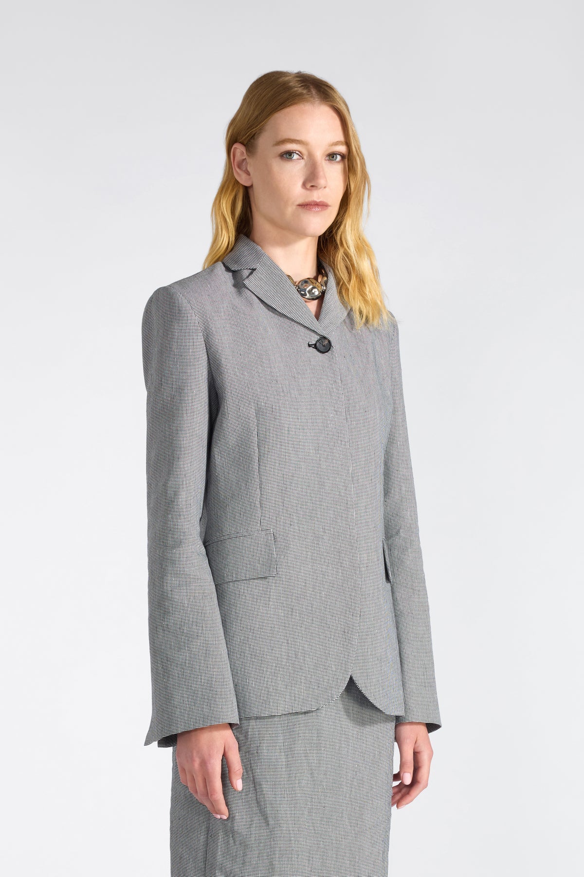 Liviana Conti Giacca monopetto in micro pied de poule Joshua mod F6SP35 PE26 Liviana Conti