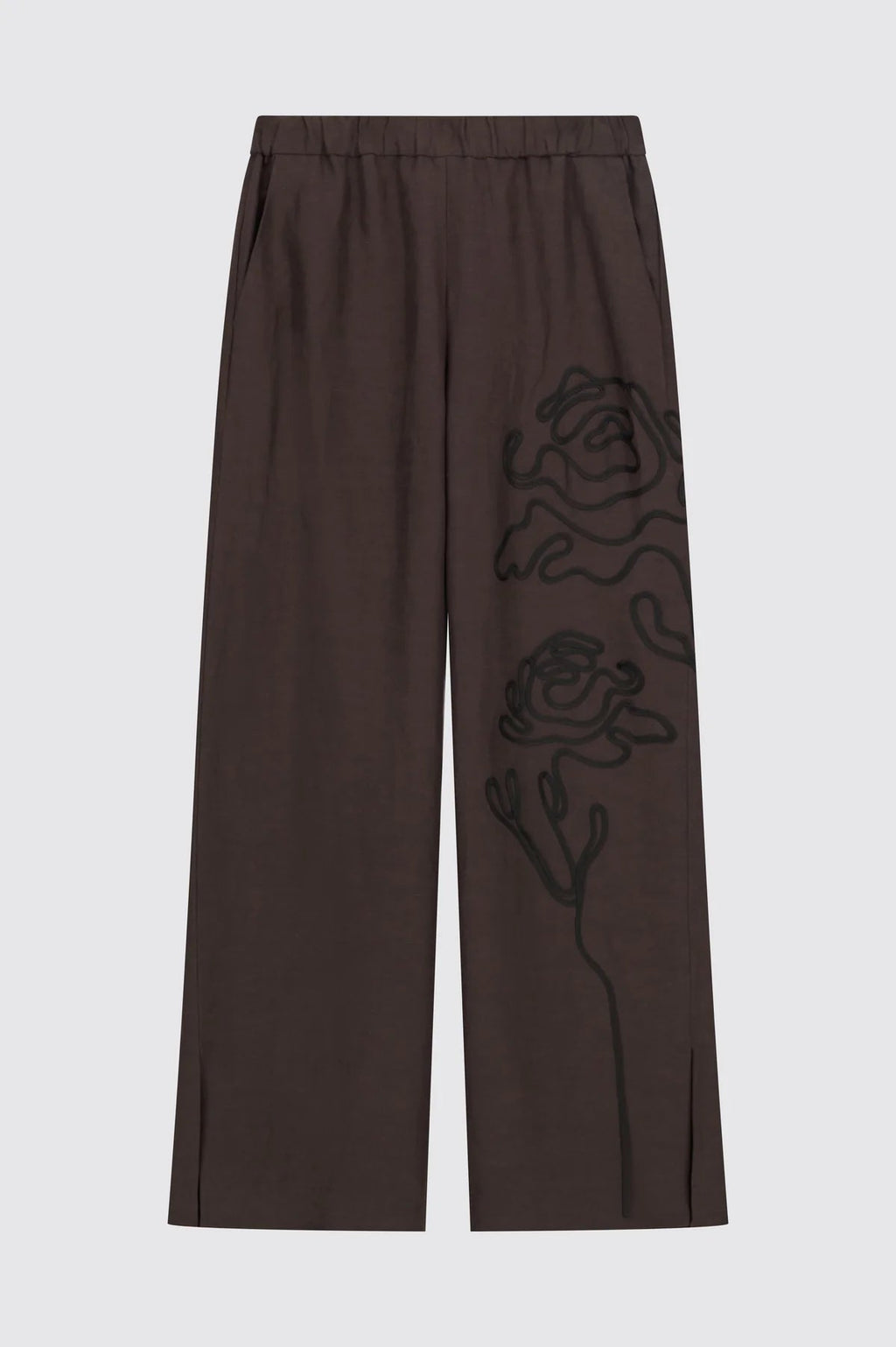 Liviana Conti Pantalone ricamati palazzo in viscosa-lino Julian mod F6SL94 PE26 Liviana Conti