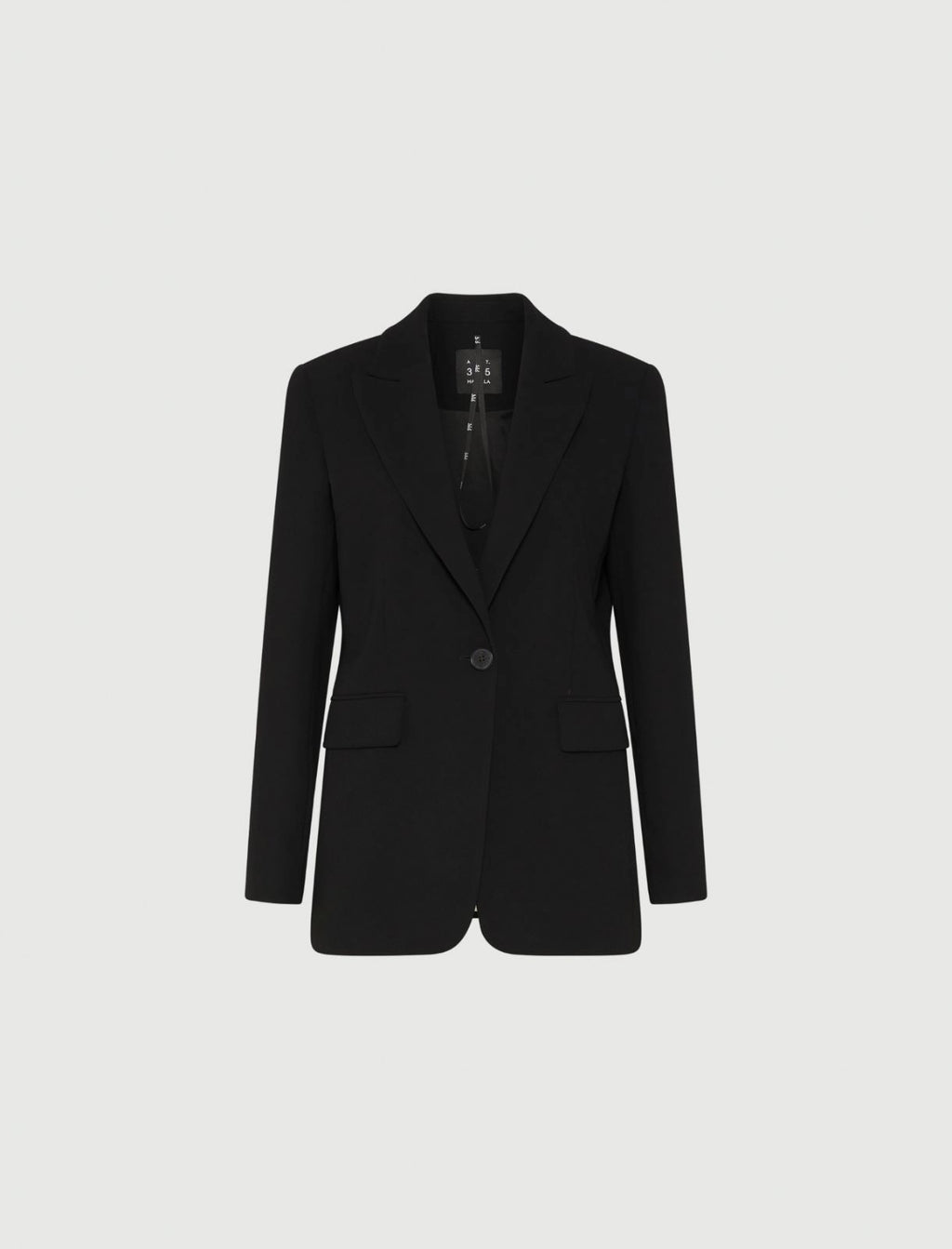 Marella ART. 365 Giacca monopetto in envers satin Kelly AI25