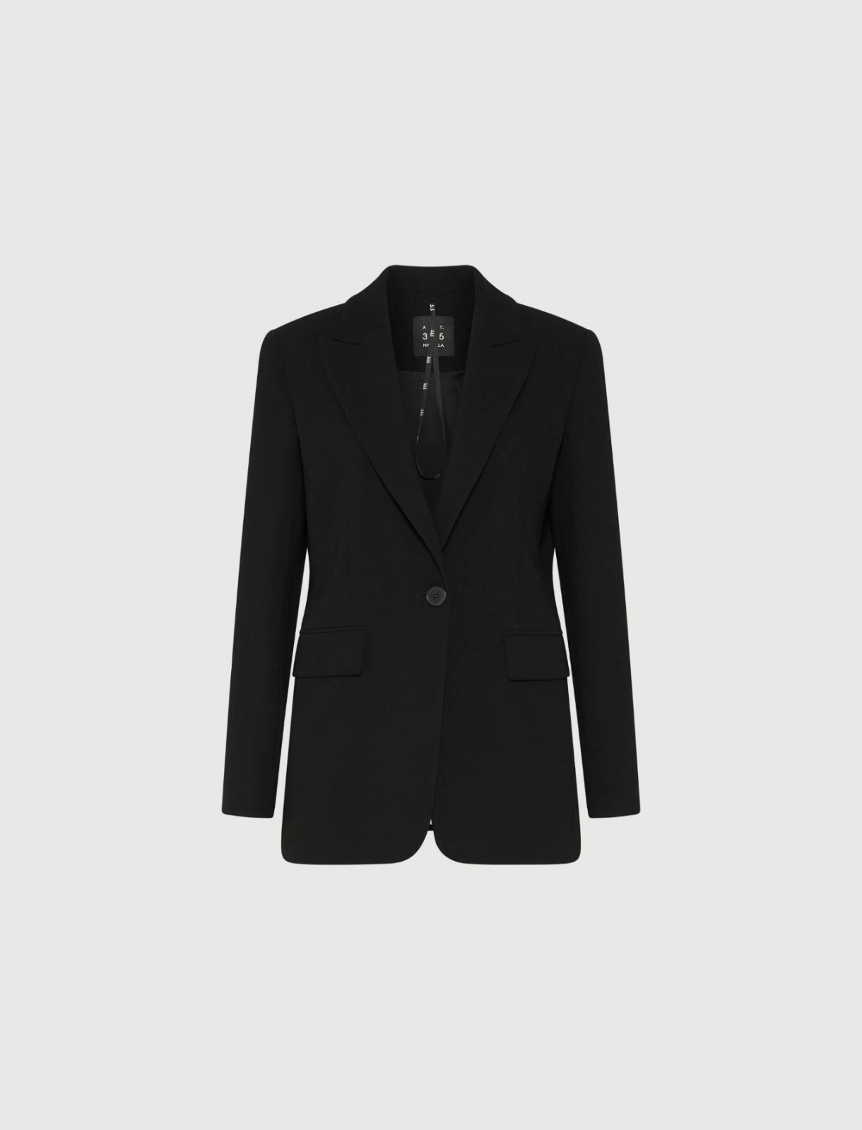 Marella ART. 365 Giacca monopetto in envers satin Kelly AI25