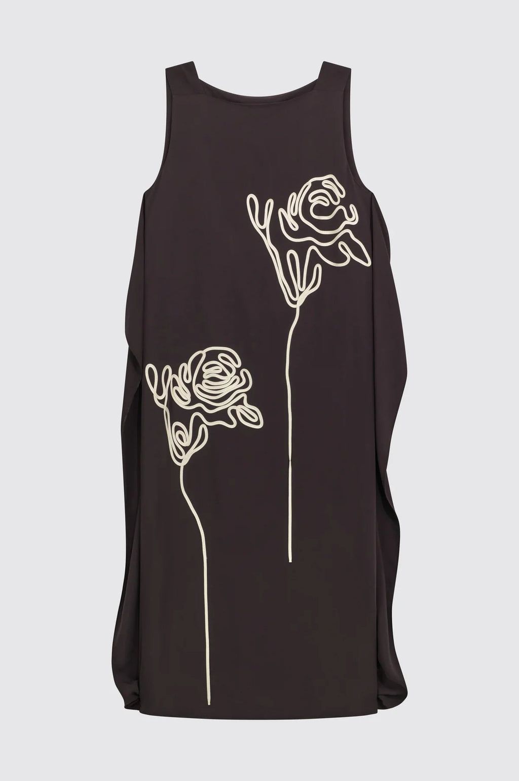 Liviana Conti Abito midi smanicato ricami rosa Libby mod F6SS24  PE26 Liviana Conti