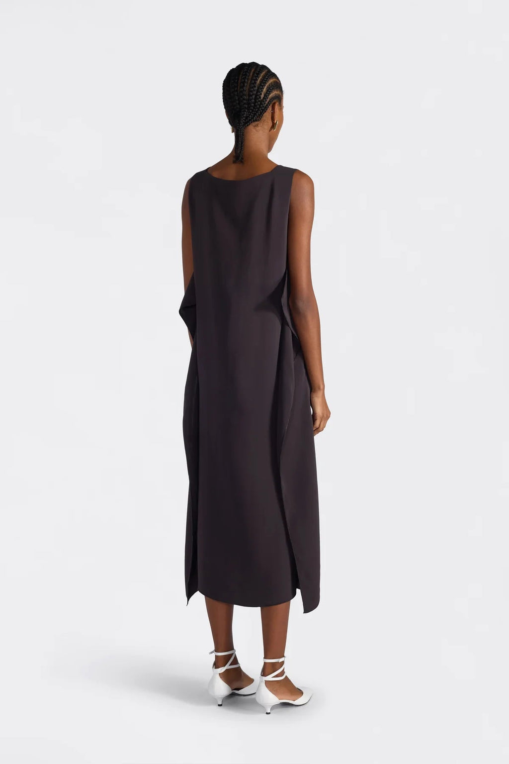 Liviana Conti Abito midi smanicato ricami rosa Libby mod F6SS24  PE26 Liviana Conti