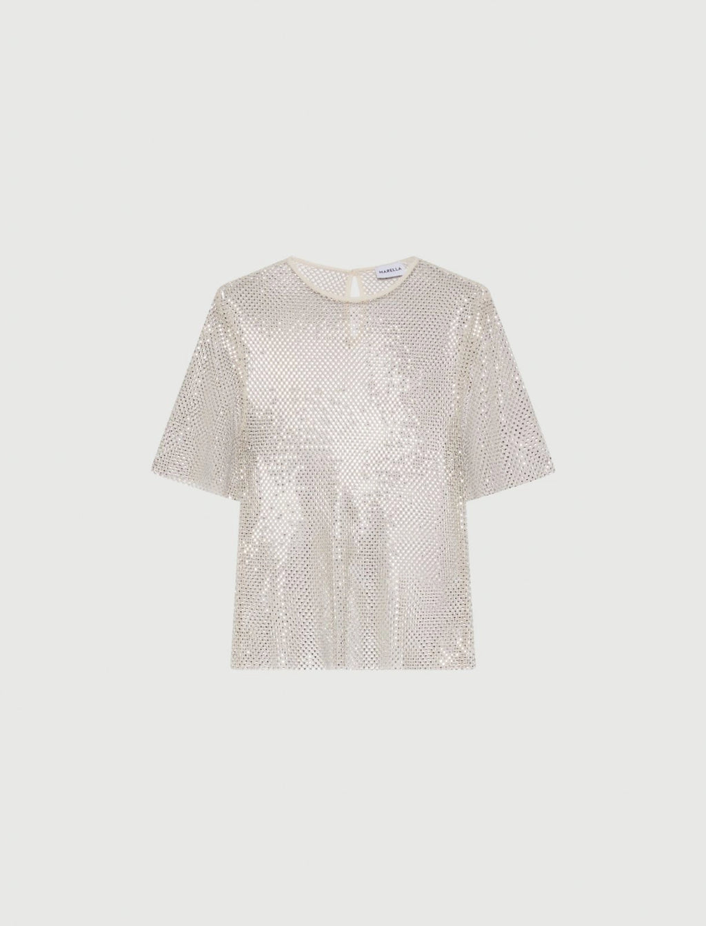 Marella T-shirt in rete con strass Lodola AI25