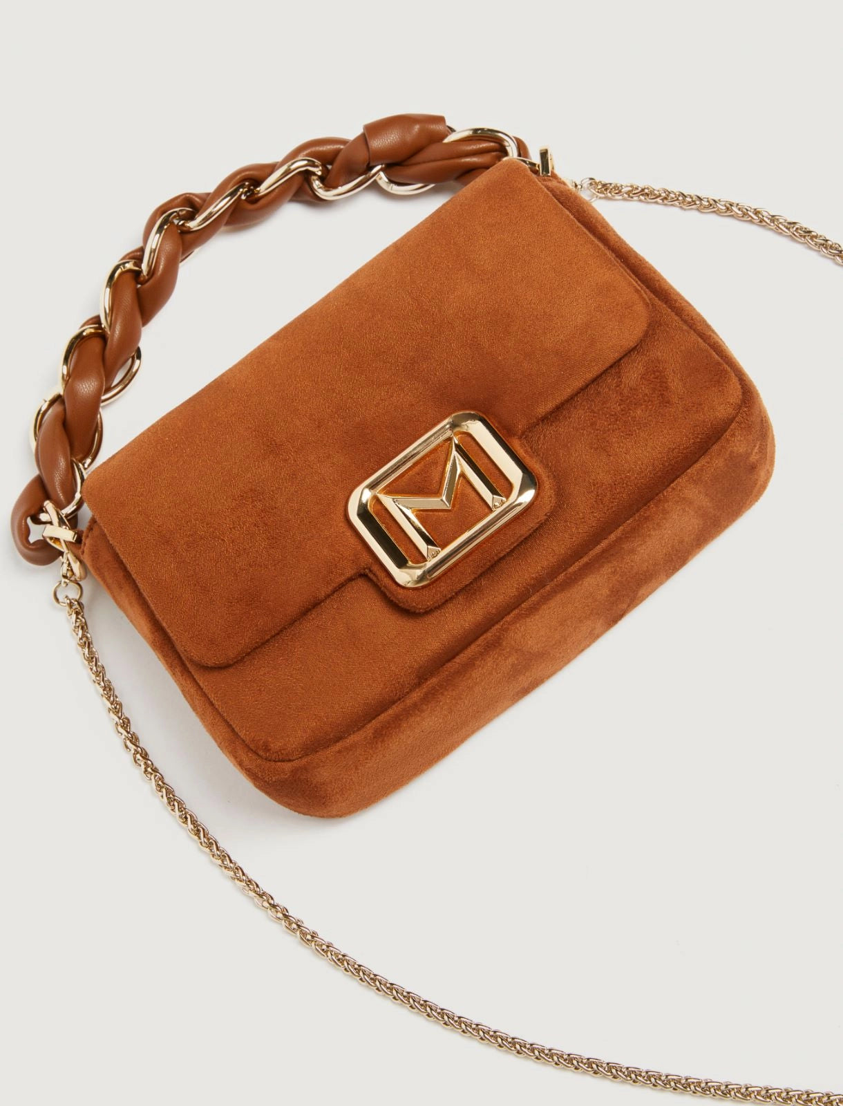 Marella Borsa small in tessuto scamosciato Lontra3 AI25