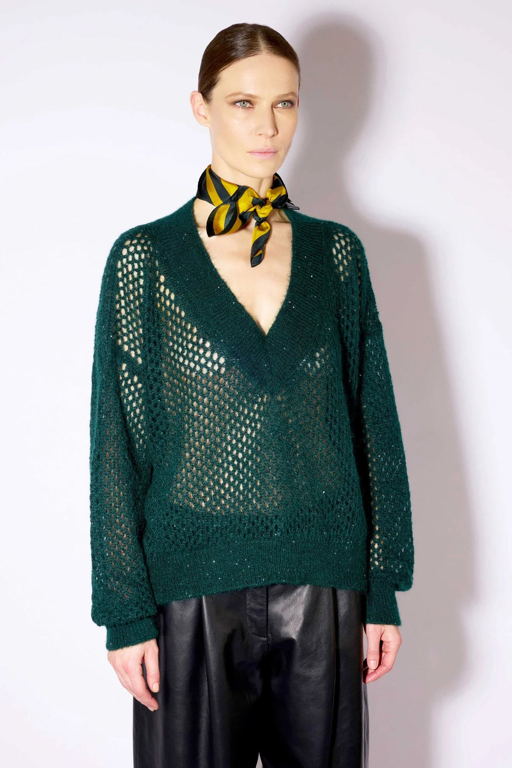 Liviana Conti Maglia Marion traforata profilo lurex mod F6WG72 AI26 Liviana Conti