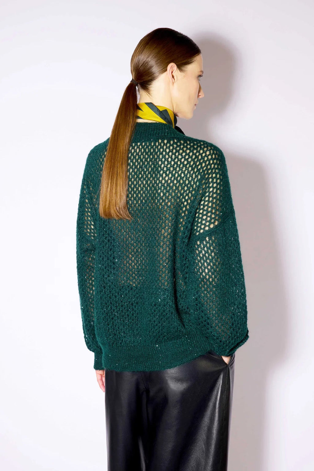 Liviana Conti Maglia Marion traforata profilo lurex mod F6WG72 AI26 Liviana Conti