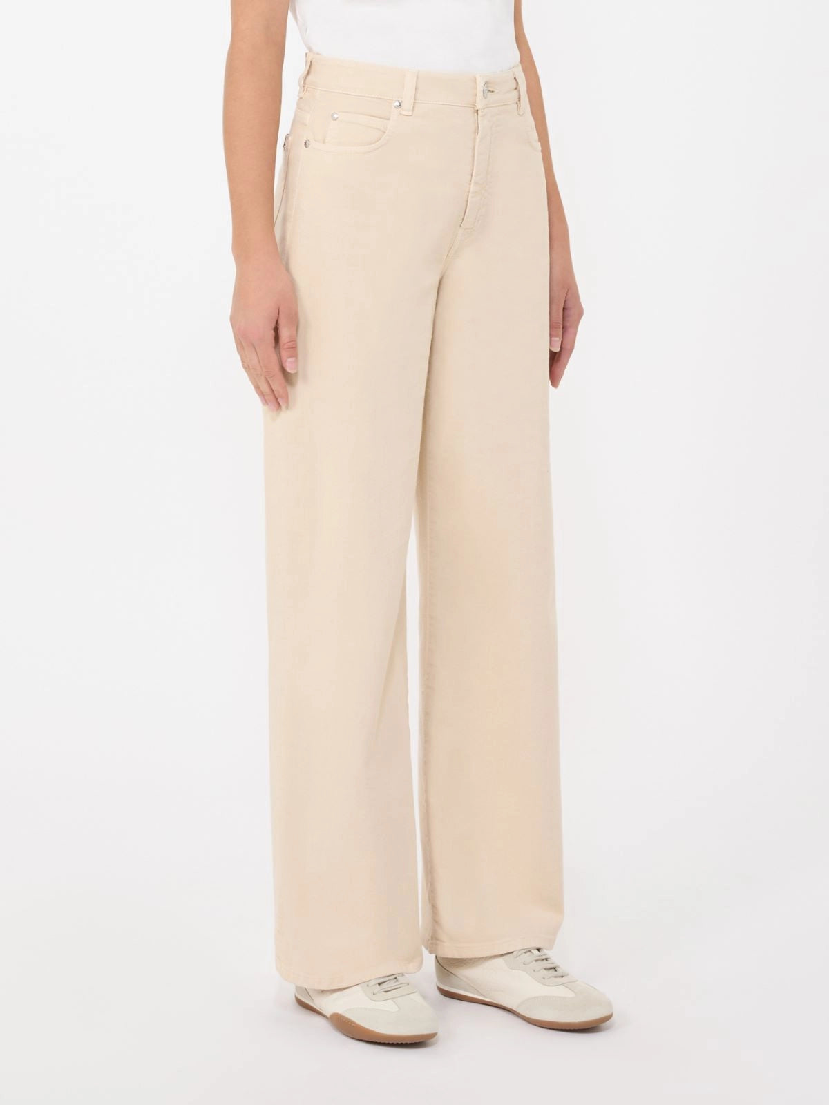 Weekend Max Mara Pantalone wide leg in drill di cotone Medina PE26 WeekendMaxMara