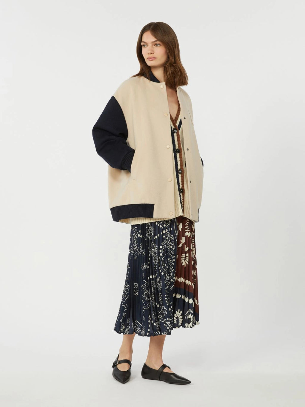 Weekend Max Mara Gonna in twill stampato Milord PE26 WeekendMaxMara