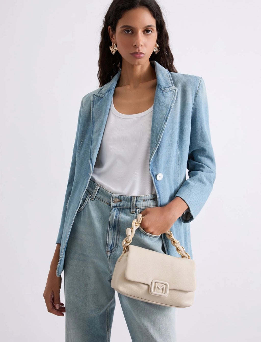 Marella Accessori Borsa Le Muse small MLADorico, ghiaccio PE26 Marella