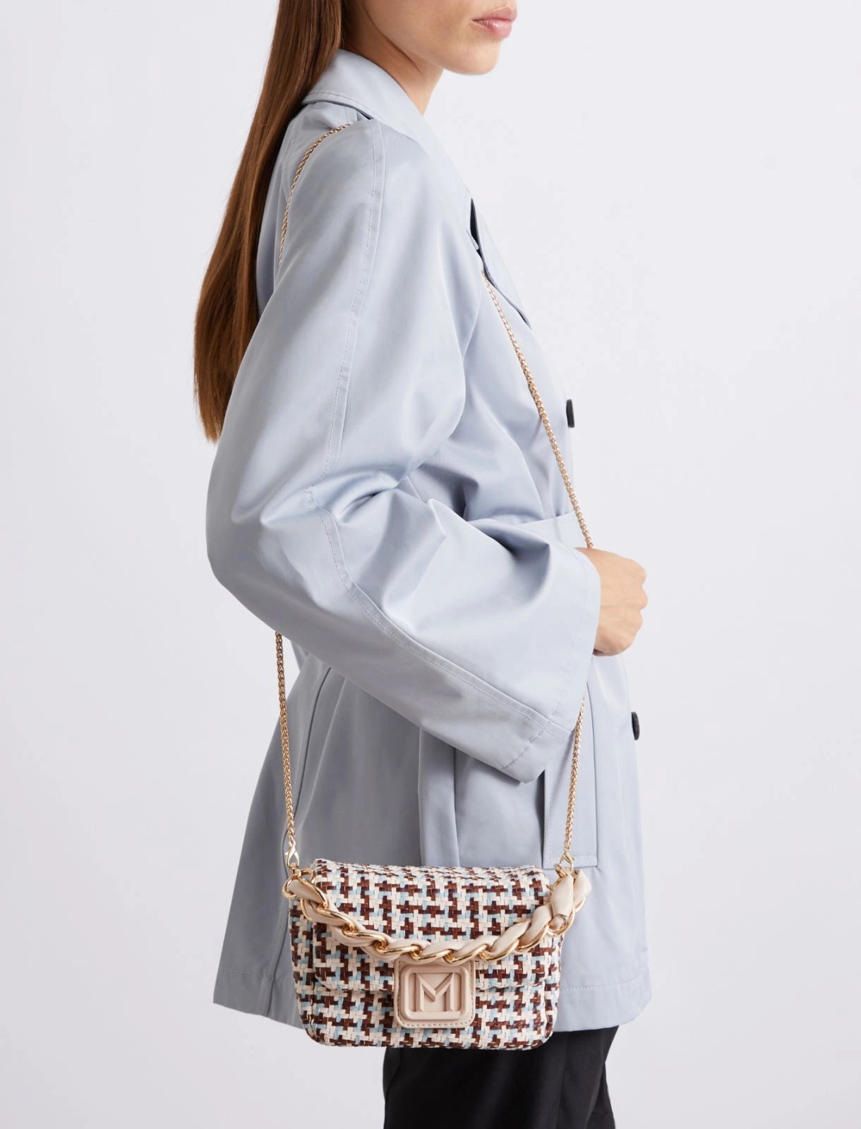 Marella Accessori Borsa Le Muse small con intreccio MLALontra PE26 Marella