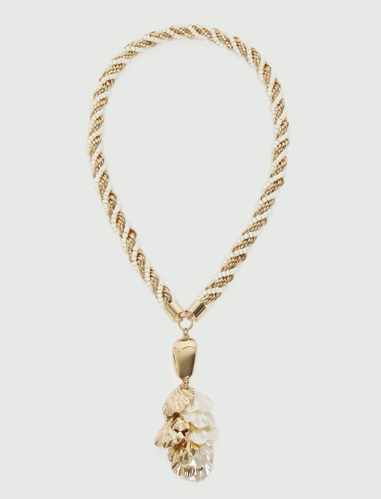 Marella Accessori Collana lunga con conchiglie metalliche MLAOnagro PE26 Marella