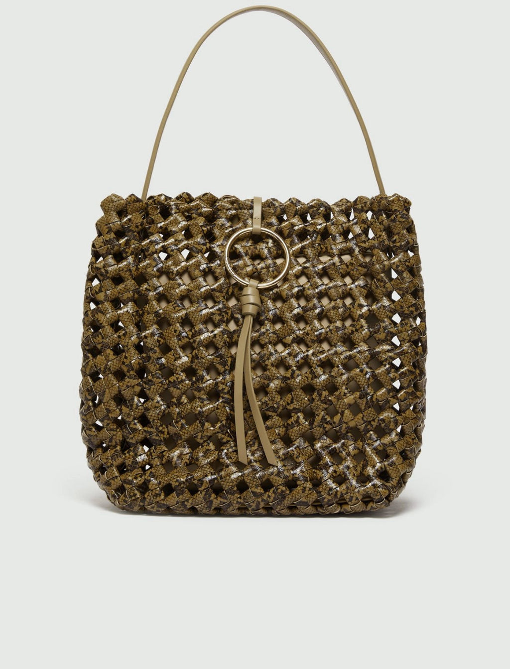 Marella Accessori Borsa grande con stampa pitone intrecciato MLAOttico PE26 Marella