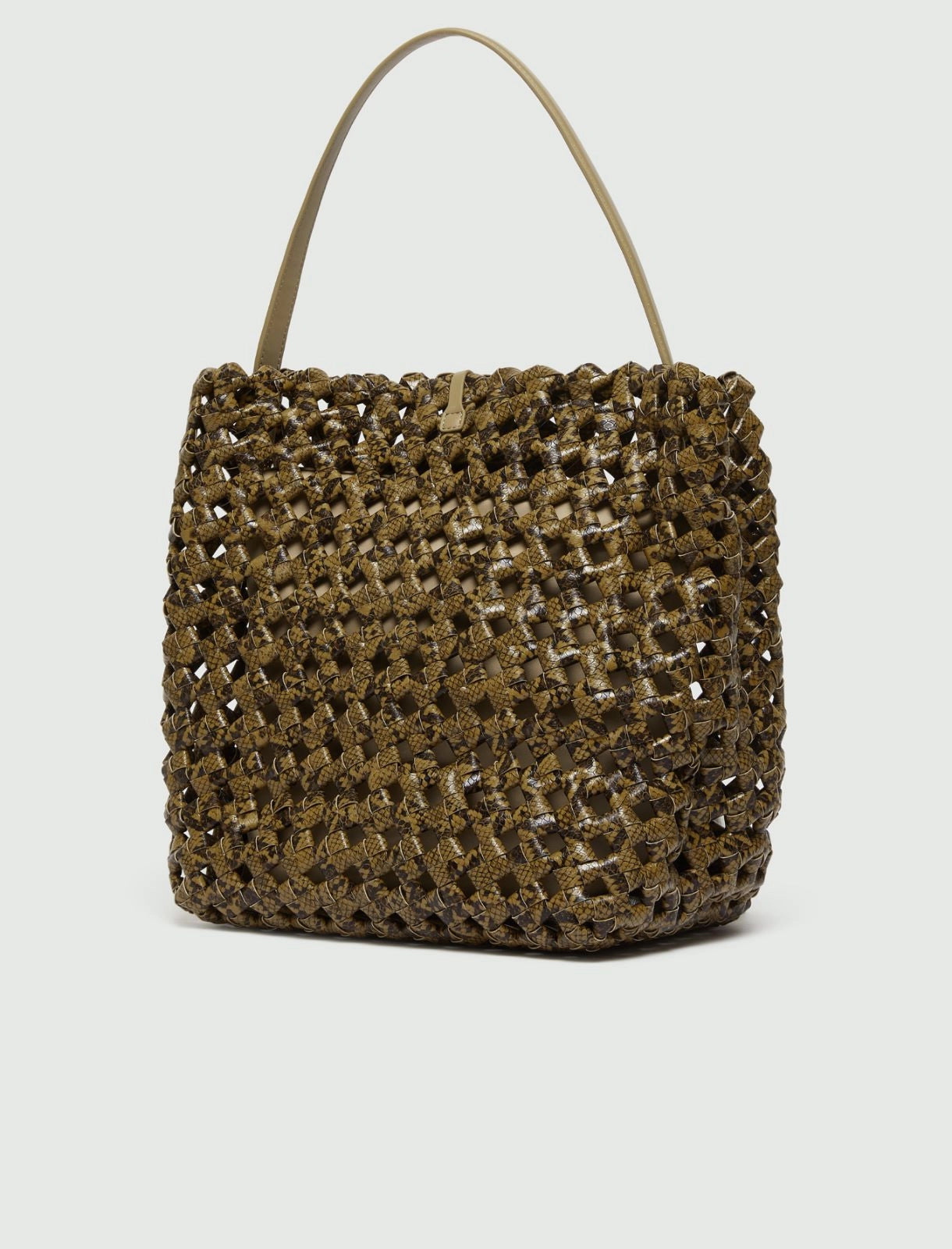 Marella Accessori Borsa grande con stampa pitone intrecciato MLAOttico PE26 Marella