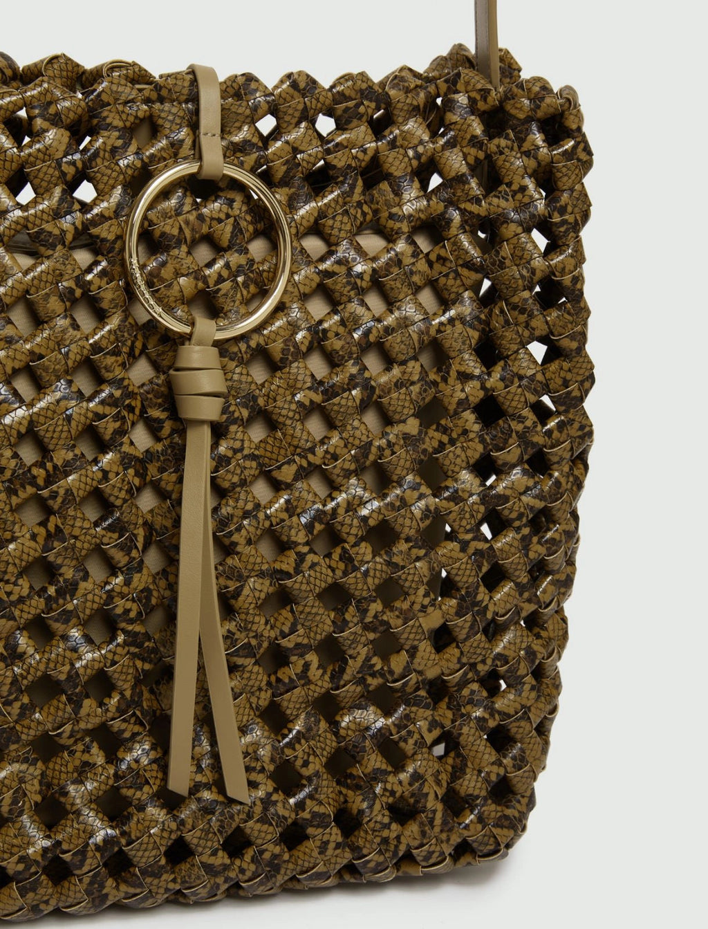 Marella Accessori Borsa grande con stampa pitone intrecciato MLAOttico PE26 Marella