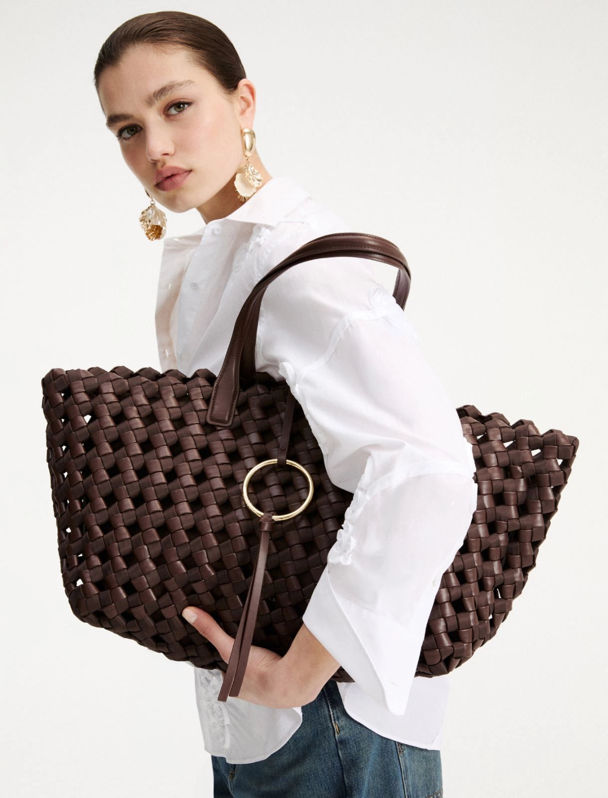 Marella Accessori Shopping grande intrecciata MLASpugna PE26 Marella