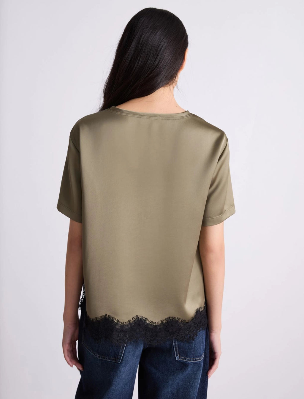 Marella T-shirt in raso con pizzo MLICarioca PE26 Marella