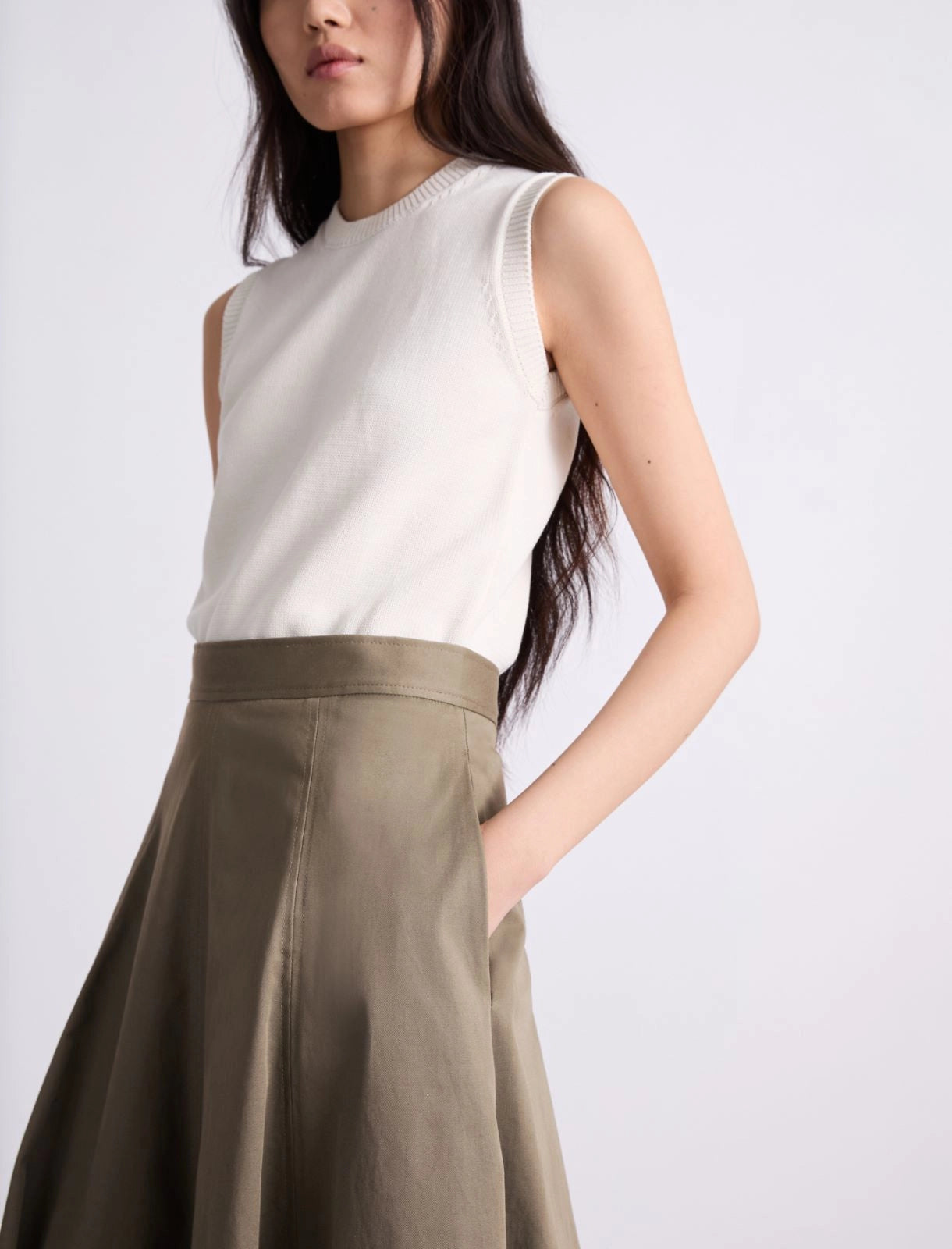 Marella Gonna midi a ruota con tasche MLIForte PE26 Marella