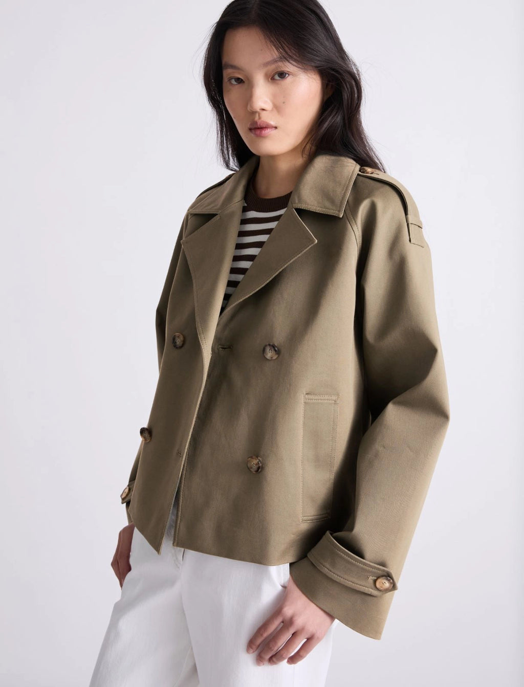 Marella Trench corto con alamari MLIPulvino PE26 Marella