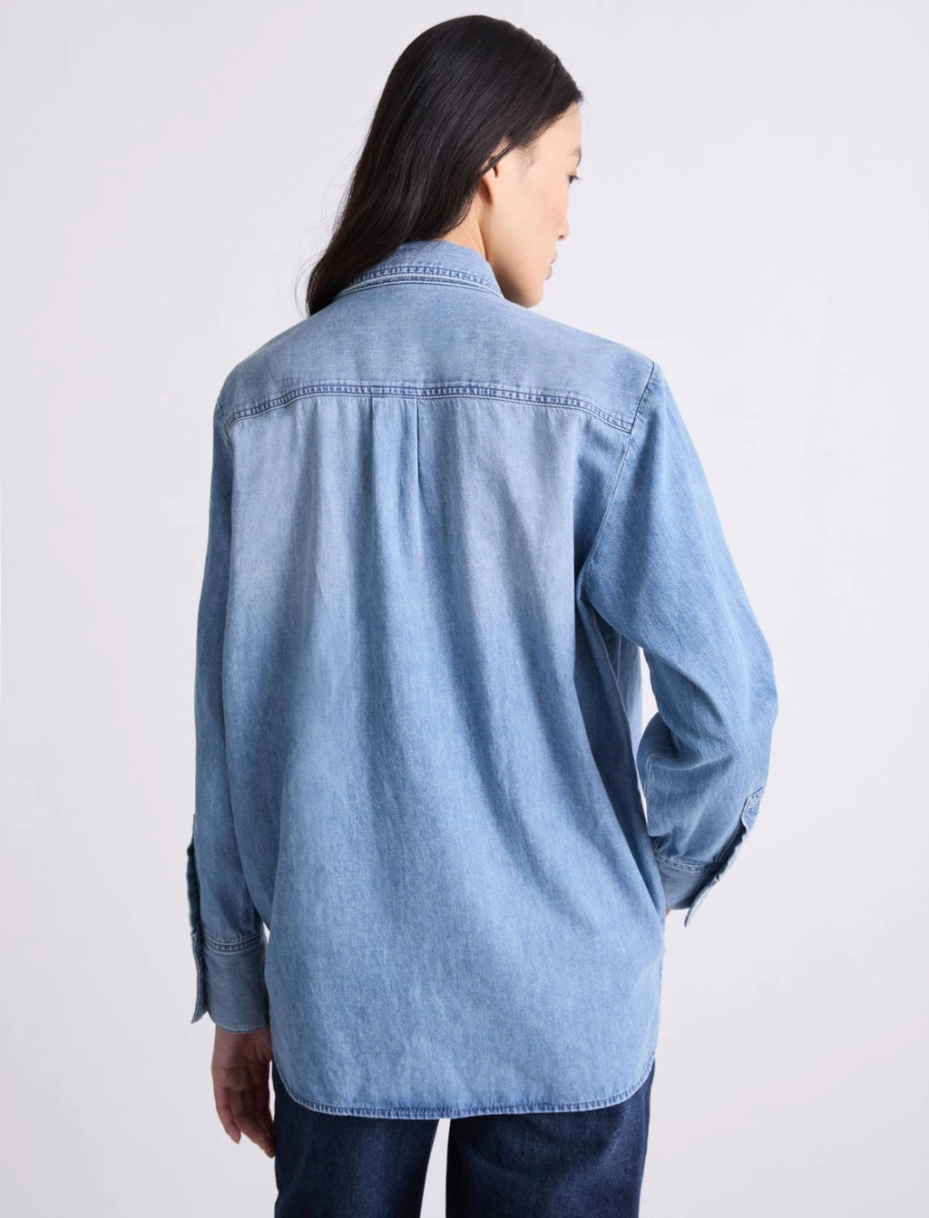 Marella Camicia in denim con rouche MLITenzone PE26 Marella